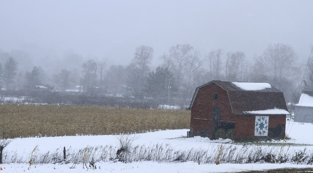 barn in the field.